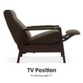thumbnail image 5 of MCombo Pushback Recliner Chair Sofa, Adult Accent Chair with Fabric and Solid Wood, for Living Room, Bedroom (Coffee), 5 of 9
