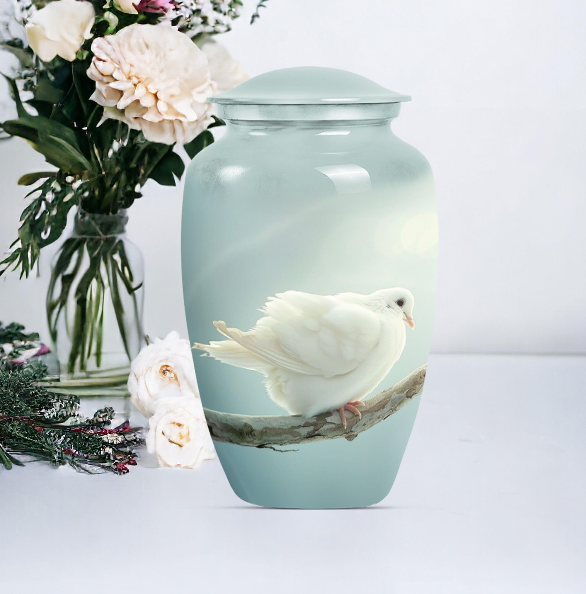 SUBSH Dove Urn, Urn for Human Ashes, 10 Inch Urn, Funeral Urns for Ashes, Large Urns for Human Ashes, Pet Urns, Cremation Urns, Urns for Ashes Adult Male, Urns for Human Ashes