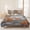 Orange, variant on 3 Pieces King Quilt Set,Natural Forest Waterfall Antlers Soft Bedding Sets with 1 Quilt & 2 Pillow Shams,Watercolor River Tree Rock Summer Bedspread Lightweight Coverlet Comforter for All Season