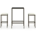 thumbnail image 2 of vidaXL Patio Bar Set Patio Bar Table and Stools with Cushions Poly Rattan, 2 of 116