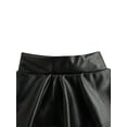 thumbnail image 4 of Kiapeise Baby Girl Pu Leather Tutu Skirt Toddler High Waist Ruffle Pleated Fashion Solid Mini Skort Skirts Outfit Clothes, 4 of 5