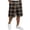 4# Coffee, variant on Checkerboard Plaid Mens Pajama Pants Shorts Sweatpants Lightweight Sleep Pj Pant with Drawstring Coffee 2XL