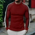 thumbnail image 6 of Oversized Sweatshirt for Men Mens Clearance Pullover Sweaters Casual Fake Casual Sports Long Sleeve Round Neck Top, 6 of 8