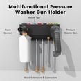 thumbnail image 3 of Pressure Washer Holder Wall Mount Bracket Organizer Storage Rack for Pressure Washer and Nozzle, 3 of 8