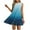 Blue, variant on Xixinqiwan Women's Summer Dresses Beach Casual Sleeveless U-Neck Gradient Tank Sundress Loose Flowy Mini Dresses