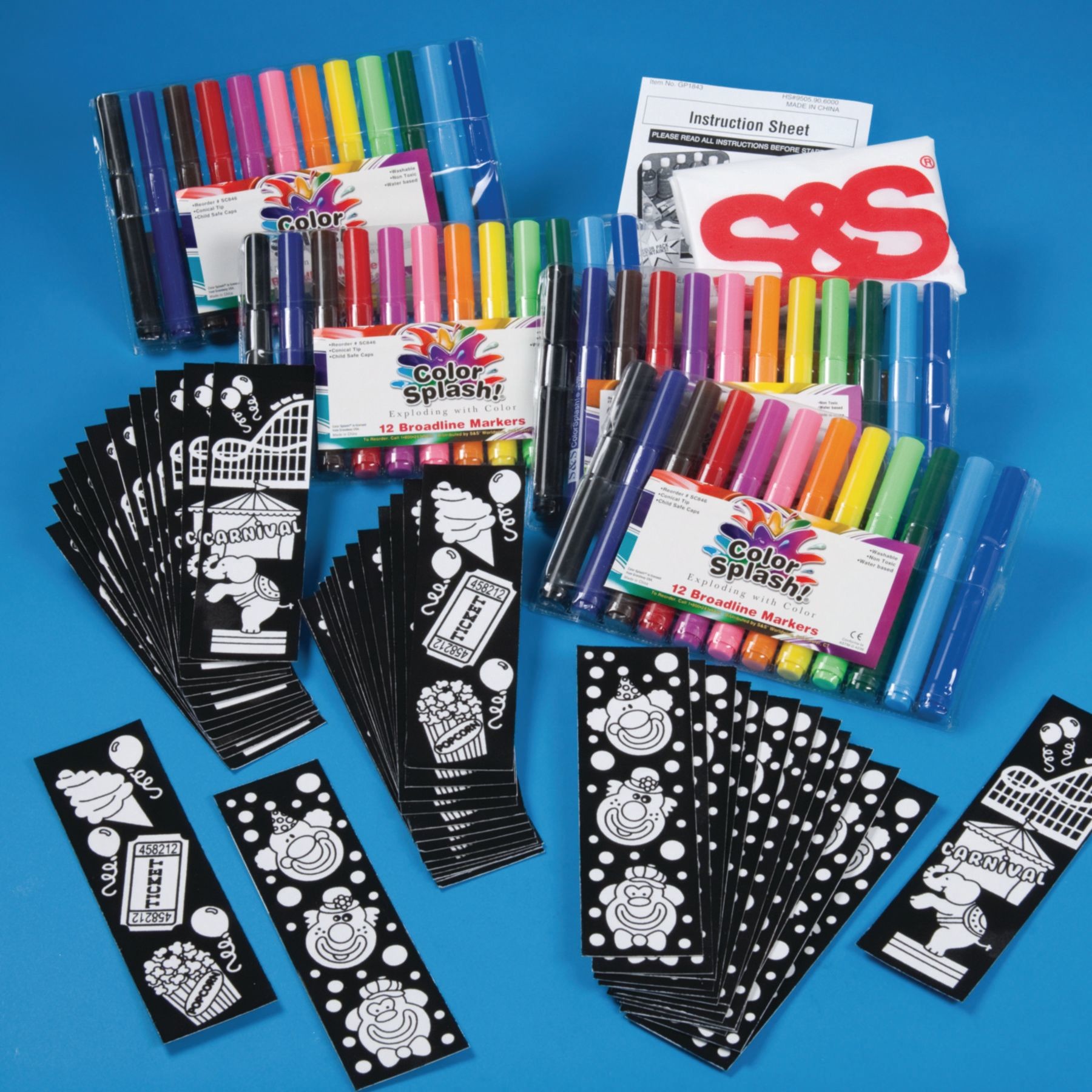 Carnival Bookmarks Craft Kit (Pack of 48)