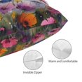 thumbnail image 3 of Fotbe Colorful Wildflower Meadow Funda de Almohada Decorativa Estilo Occidental, Lujo en Algodón, Fundas para Almohadas King, Cojín Estampado para Decoración del Hogar-20"x30", 3 of 6