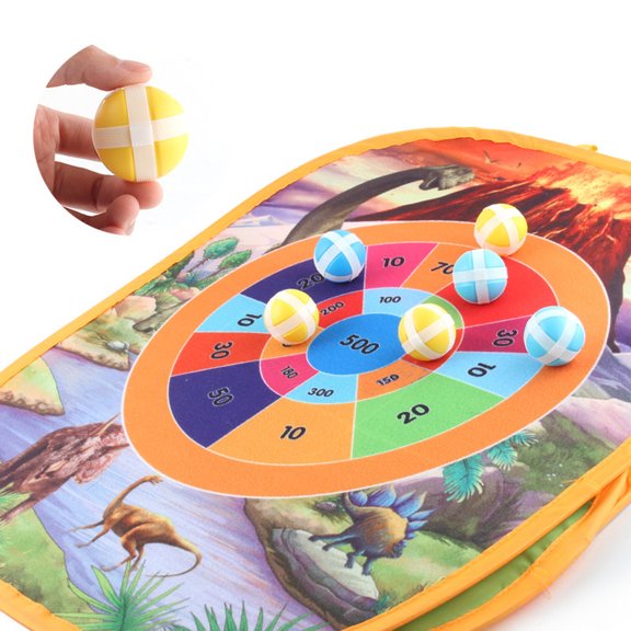 Foldable Toss Game Board Set | Plastic Material & Colorful Toss Bags | Hand-Eye Coordination Outdoor Activity | Portable Storage Bag | 24x20 in Board | 10 Sandbags 6 Balls