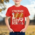 thumbnail image 2 of PMVFHDE T-Shirts Graphiques de Rentrée Scolaire pour Garçons Confortables Décontractés Col Rond Manches Courtes Coupe Ample Jeunes Enfants Hauts Rouge, 5-6 Ans, 2 of 4