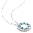 thumbnail image 3 of Everly Women's 6CT TGW Blue Topaz Sterling Silver Pendant, 3 of 7