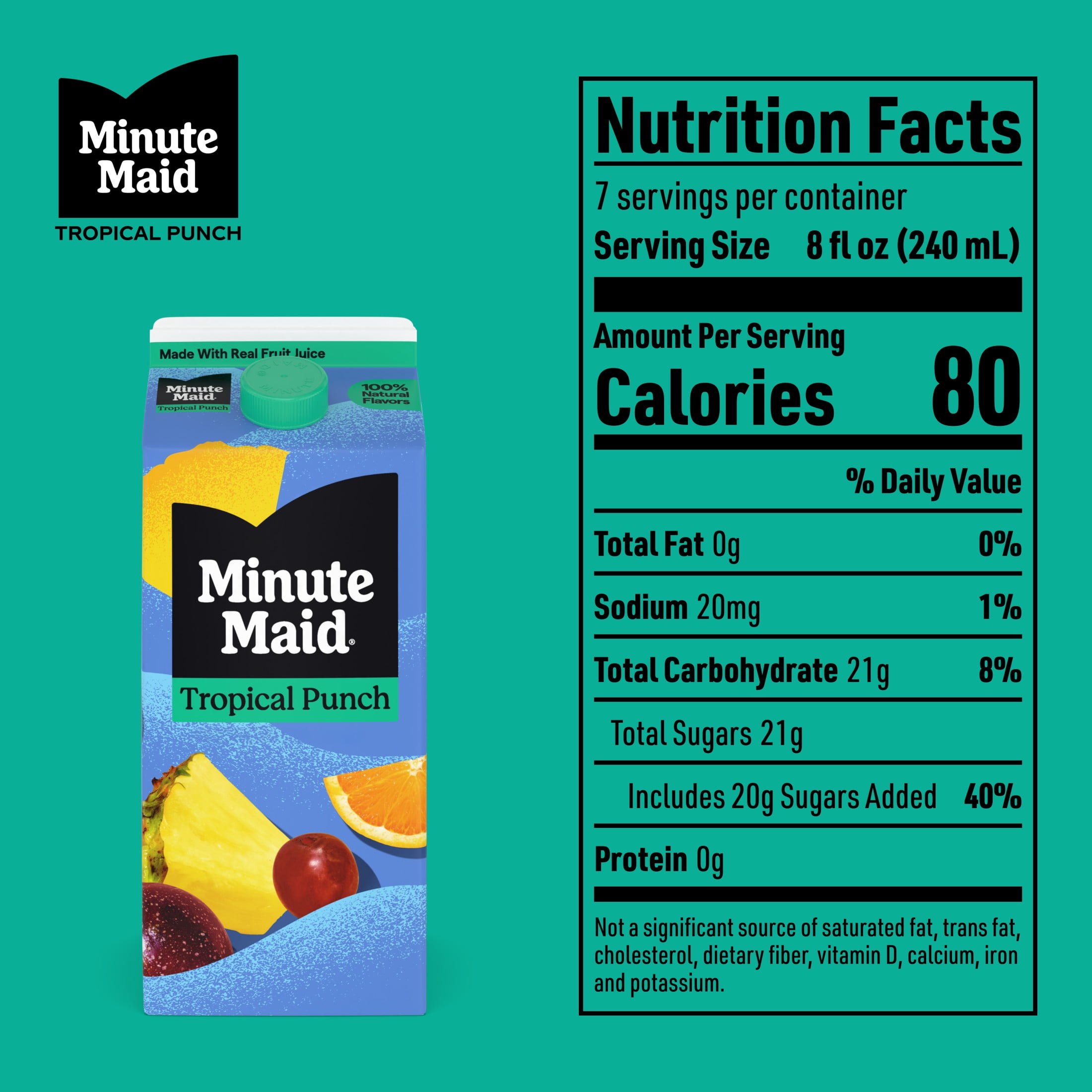Minute Maid Tropical Punch Juice Drink Carton, 59 fl oz