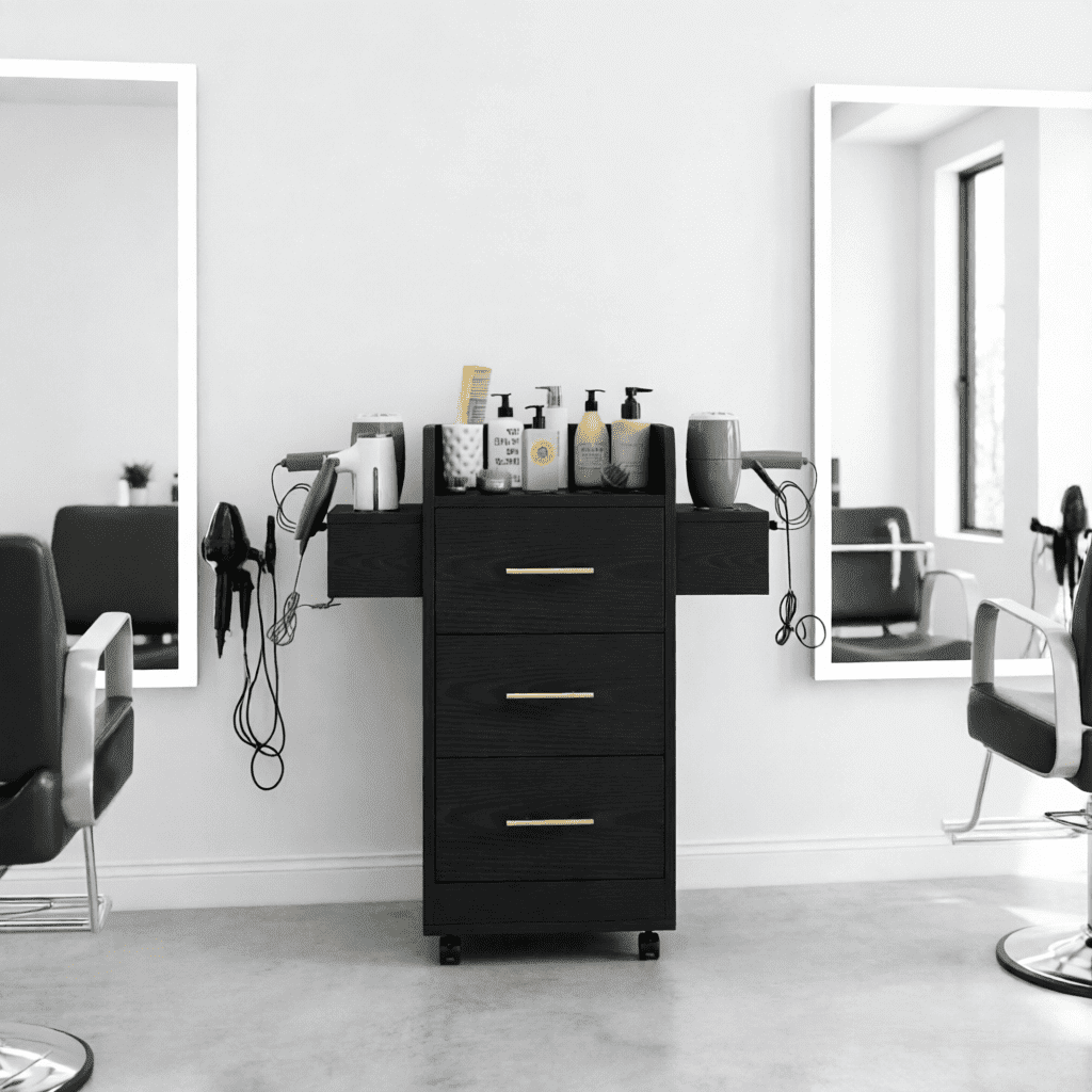 Hironpal Barber Styling Storage Hairdresser Salon Station with