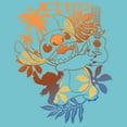 thumbnail image 2 of Girl's Lilo & Stitch Tropical Ukulele  Graphic Tee Tahiti Blue Large, 2 of 4