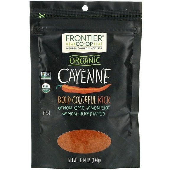 Frontier Co-op, Organic Cayenne, 6.14 oz Pack of 4