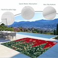 thumbnail image 4 of Fsddascl Red Christmas Outdoor Rug for Patio/Deck/Porch, Non-Slip Large Area Rug 6 x 9 Ft, Snowflake Xmas Christmas Tree Indoor Outdoor Rugs Washable Area Rugs, Reversible Camping Rug Carpet Runner, 4 of 5