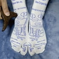 thumbnail image 3 of tasrioml 1 Set Massage Mid-calf Socks with Massage Stick Serenity Steps Legible Foot Acupuncture Point Printed Elastic Massage to Promote Circulation Beginner Health Care Reflexology Socks, 3 of 7