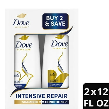 Dove Beauty Intensive Repair Shampoo Conditioner Set for Damaged Hair - 12 fl oz/ 2ct