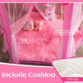 thumbnail image 3 of Tienda de campaña Princess Senodeer con alfombra, luces de estrella y luz nocturna, 3 of 7