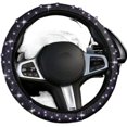 thumbnail image 1 of Car Diamond-studded Steering Wheel Cover without Inner Ring, Full of Diamonds, Hot Diamonds, Full of Diamonds, Elastic Handle Cover(Purple Diamond), 38cm, 1 of 5