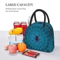 thumbnail image 5 of Fotbe Spider And Cobweb Pattern Lunch Bag, Insulated Lunch Box, Small Leakproof Cooler Food Lunch Containers Reusable High Capacity Lunch Tote Bags for Work, Travel, Outdoor, 5 of 6