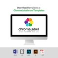 thumbnail image 3 of ChromaLabel 3/4 Inch Round Printable Labels for Laser and Inkjet Printers, 2700 Pack, 108 Stickers per Sheet, Fluorescent Pink, 3 of 6