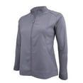 thumbnail image 3 of ACTIVE UNIFORMS Women's Ultra Soft Stretch Zip Up Scrub Jacket (Charcoal, Large), 3 of 6