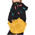 thumbnail image 5 of Qingpeng Boys Girls Fun Dessert Print Hoodie Long Sleeve Pullover Sweatshirt Casual Top for Fall Winter, 5 of 7
