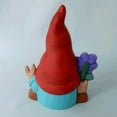 thumbnail image 7 of Garden Gnome Statue Outdoor Decor Large Flocked Resin Gnome Figurine with Solar Light Holding 𝐋antern Welcome Sign Garden Yard Decorations Dwarf Sculpture for Outside Patio Porch 𝐋awn Decor, 7 of 7