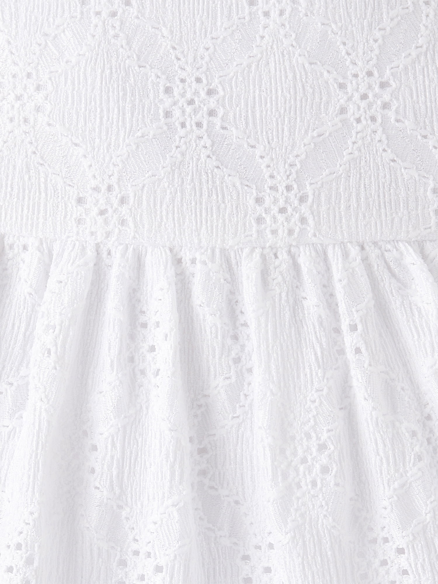 The Children's Place Girls Sleeveless Tiered Eyelet Bow Back Dress, Sizes XS-XXL