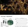 thumbnail image 2 of Christmas warm white Rope Lights Outdoor, 1000LED 328Ft Outdoor Decorative String Strobe with 8 Modes and Multiple Function like Remote/IP67 Waterproof/Timer/Memory,  String Lights for House Decor, 2 of 4