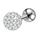 thumbnail image 1 of Pendiente de bola de ópalo de múltiples diamantes para niñas, clavo de reemplazo de acero de titanio para perforación de labios, anillo de labio dulce, clavo de hueso de oreja de ópalo, 1 of 5