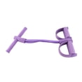 thumbnail image 1 of M Buder Banda de Resistencia de Pedal Elástica con 4 Tubos para Abdominales, Cuerda de Tracción para Práctica de Yoga y Entrenamiento de Fuerza en el Hogar, Morado (25 cm / 10 inches), 1 of 9