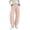 Khaki, variant on SAWOBUUN Womens Gingham Wide Leg Pants High Waisted Button Trousers Loose Fit Curved Hem Lounge Pants with Pockets