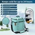 thumbnail image 5 of Lisa Lunch Soft Cooler 20/36 Can, Insulated Bag Portable Ice Chest Box for Lunch, Beach, Drink, Beverage, Travel, Camping, Picnic, , Trips, Cooler Leak-Proof, 5 of 6