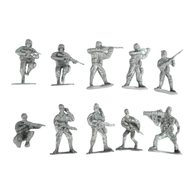 Hombres Figuras de Acción Pequeños Soldados para Niños 100 Pcs Soldado Juguete Playset Juguetes Decoraciones de Fiesta Cumpleaños Juguetes