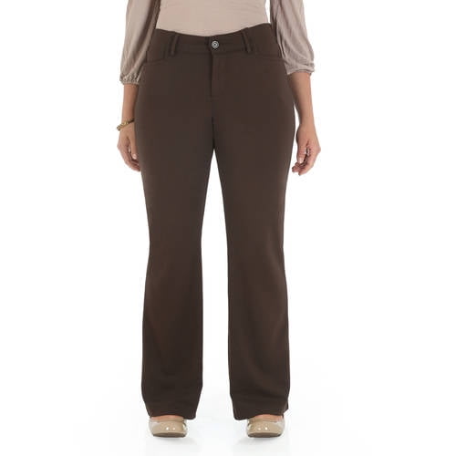 riders by lee mid rise straight leg khaki pants