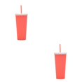 thumbnail image 1 of Vaso de paja de plástico Naiovety Doble Capa Color Caramelo 700 ml, 1 of 6
