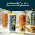 thumbnail image 4 of Libbey Zombie Clear Glass Tumbler Set, Vintage-Style Tiki Drinking Glasses Set of 4, Exotic, Tall Drinking Glass Cups for Backyard Luau or Pool Party, 4 of 6