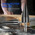 thumbnail image 3 of Broca divisor de madera Broca divisor de troncos de leña Broca Taladro de trabajo pesado Destornilla CACAGOO Broca, 3 of 7