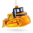 thumbnail image 4 of Tracked Bulldozer Construction Vehicle with Detailed Cab Glass Christmas Ornament, 4 of 5