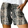 thumbnail image 1 of Birdeem Womens Plus Size Drawstring Casual Print Elastic Waist Pocket Loose Shorts Pants, 1 of 6