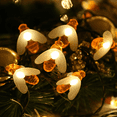 thumbnail image 1 of Rush Solar Powered String Lights, 50 Cute Honeybee LED Lights, 23FT 8 Modes Starry Lights, Waterproof Fairy Decorative Lights for Outdoor, Wedding, Homes, Gardens, Patio, Party etc (Warm White) S590, 1 of 5