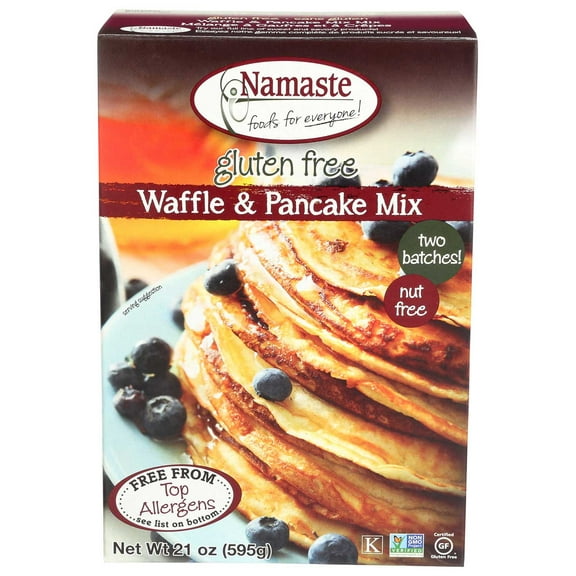 Namaste Foods Waffle and Pancake Mix, 21 Ounce -- 6 per case.
