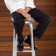 thumbnail image 5 of Threads 4001-4003 Classic Baggy Chef Pants 2" Elastic Waist with Brass Zipper in Houndstooth - Medium, 5 of 6