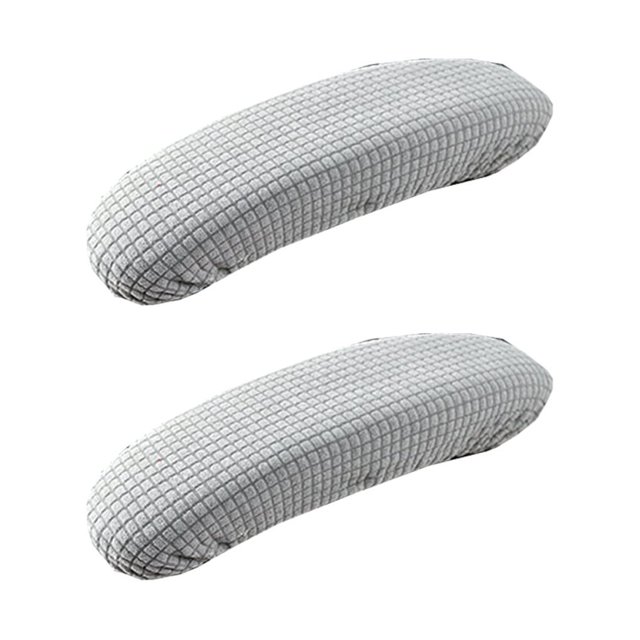 Fundas de silla Injueey 2 elegantes y fáciles de instalar para silla de oficina impermeables gris claro