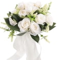 thumbnail image 1 of Ramo de novia, ramo de novia romántico, ramo de novia de rosas artificiales, adorno de ramo de dama de honor, 1 of 5