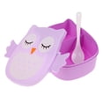 thumbnail image 1 of 800ml Cartoon Owl Lunch Box 2 Compartment Food Fruit Container Box Bento Box Leakproof Portable Lunch Box For Student Blue, 1 of 9