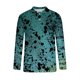 thumbnail image 4 of Tops para hombre Camisas Blusas Elegantes Camisas casuales de manga larga Moda Cuello vuelto Camiseta Otoño Impresión Sweartshirt Odeerbi ODB-5, 4 of 5