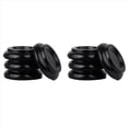 thumbnail image 1 of Copas de Ruedas para Piano Ruedas de Piano Almohadillas para Pie de Pierna de Piano Verticales Protectores Madera Juego de 8, Negro, 1 of 5