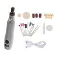 thumbnail image 1 of Kit de herramientas giratorias portátiles herramienta giratoria inalámbrica mejorada para uñas delicadas y ligeras DIY pulido trabajo ligero - Posición gris CUTICAT mini tallador rotatorio, 1 of 8